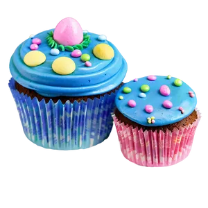 Easter Cupcakes PNG 06112024