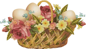 Easter Egg Basket Floral Design