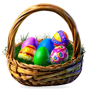 Easter Egg Basket Png 13 PNG image