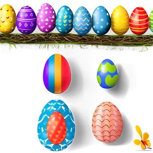 Easter Egg Border PNG 18