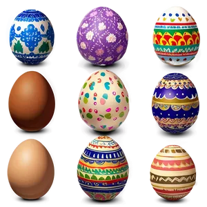Easter Egg Collection PNG 05252024