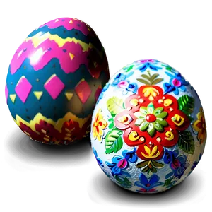 Easter Egg Decoration PNG Cvy35