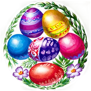 Easter Egg Drawing PNG 05252024