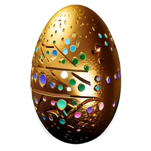 Easter Egg Gold PNG 46