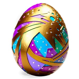 Easter Egg Golden PNG 05232024 PNG
