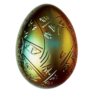 Easter Egg Golden PNG Kdy