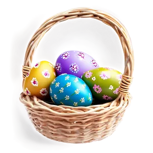 Easter Egg In Basket PNG 19 PNG
