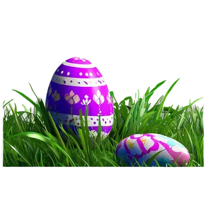 Easter Egg In Grass PNG 28