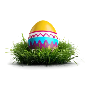 Easter Egg In Grass PNG 68