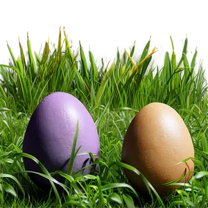Easter Egg In Grass PNG Fsw