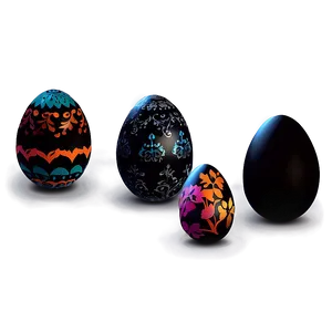 Easter Egg Silhouette PNG Vrg