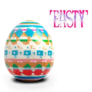 Easter Egg Striped PNG 25
