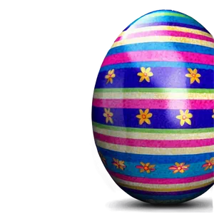 Easter Egg Striped PNG Uqm PNG