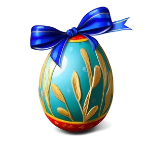 Easter Egg With Ribbon Png Evt PNG image
