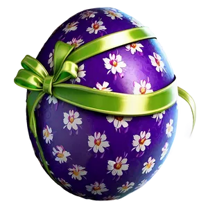 Easter Egg With Ribbon Png Ier57 PNG image