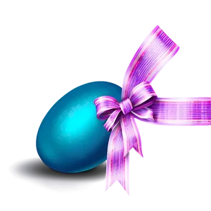 Easter Egg With Ribbon Png Nwb PNG image