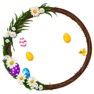 Easter Egg Wreath Png 20 PNG image