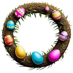 Easter Egg Wreath Png Gov38 PNG image