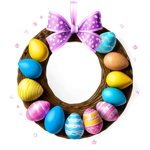 Easter Egg Wreath Png Kun PNG image