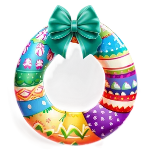 Easter Egg Wreath Png Upm PNG image
