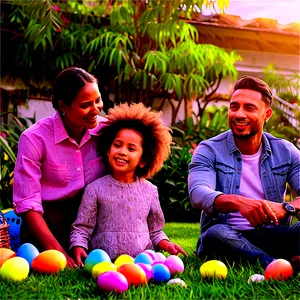 Easter Family Gathering PNG Yfe PNG