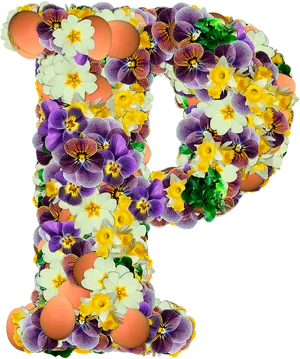 Easter Floral Alphabet R