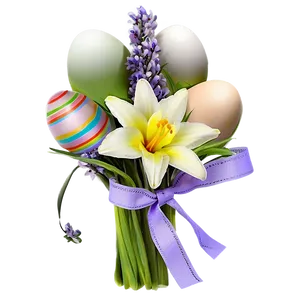 Easter Flowers Bouquet Png Uub PNG image