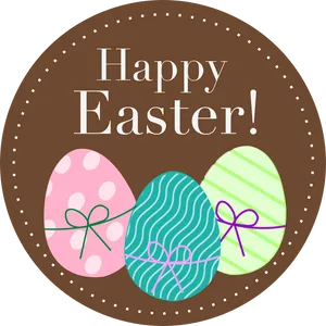 Easter Greeting Card Design PNG image