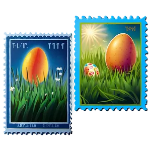 Easter Stamp Png Fuj PNG image