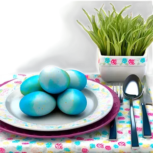 Easter Table Setting Png Udl19 PNG image