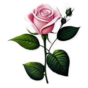 Easy Rose Sketch PNG 06202024 PNG