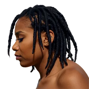 Easy Short Dreads Tutorial Png 37 PNG image