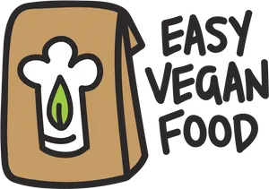 Easy Vegan Food Logo PNG image