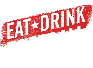 Eat Drink Football Slogan PNG image