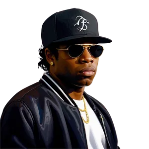 Eazy E 80s Rap Scene Png 06252024 PNG image