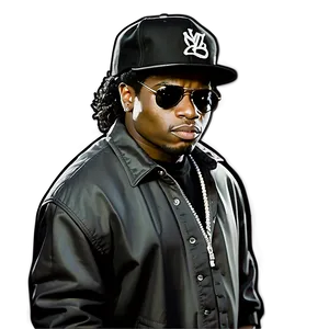 Eazy E Legendary Rapper Png 06252024 PNG image