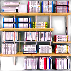 Ebook Shelf Visualization PNG 74