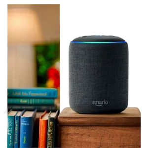 Echo Smart Speaker Charcoal Fabric Png Nar14 PNG image