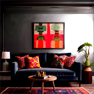 Eclectic Living Room Mix Png 05242024 PNG image