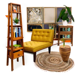 Eclectic Living Room Mix Png 80 PNG image