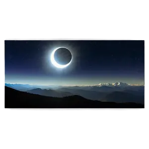 Eclipse Over Mountains Png Gew PNG image