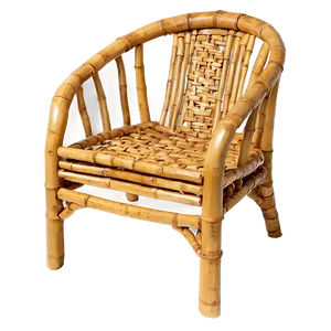 Eco-friendly Bamboo Armchair PNG 06262024