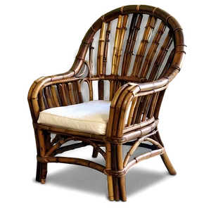 Eco-friendly Bamboo Armchair PNG Tsn23 PNG