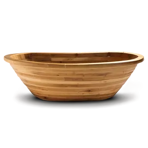 Eco-friendly Bamboo Bath Tub PNG Asy70 PNG