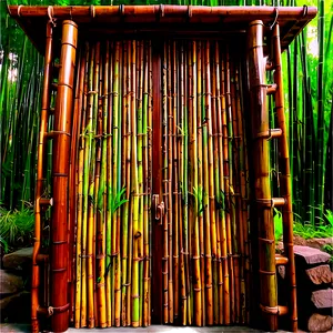 Eco-friendly Bamboo Door PNG Scw79 PNG