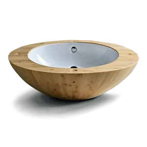 Eco-friendly Bamboo Sink Png 05242024 PNG image