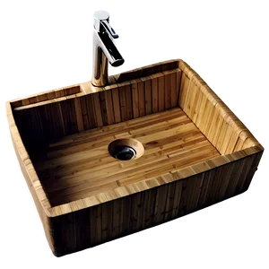 Eco-friendly Bamboo Sink Png Vdr PNG image