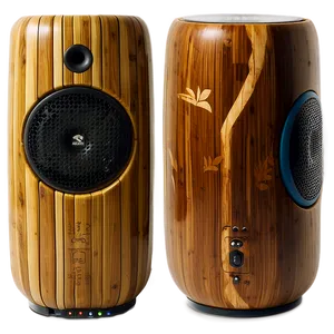 Eco-friendly Bamboo Speaker PNG Agc83