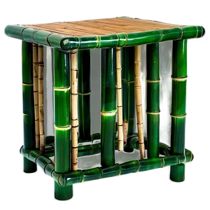 Eco-friendly Bamboo Table PNG 05042024