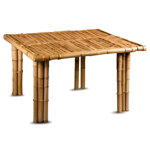 Eco-friendly Bamboo Table PNG Fqa29